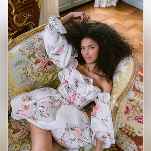 ISO Monique Lhuillier Bon Bon formal mini bridal dress with train